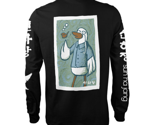 Vincent van Duck long sleeve black shirt, back design